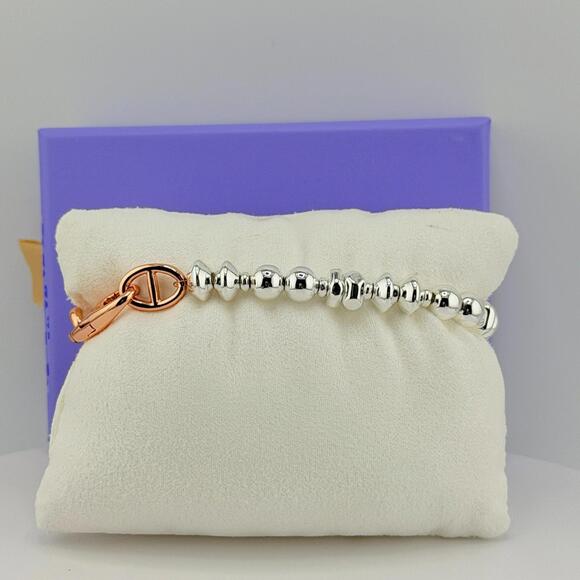 Bomb Party Charmelier Charm Bracelet "A Furry Soulmate" Paw Print Heart Dog Tag - Picture 2 of 3